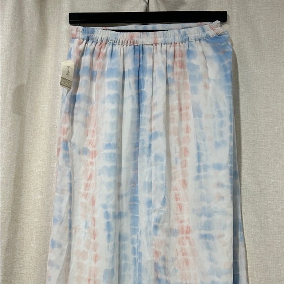Japna Blue and Pink Tie-Dye Maxi Skirt - Picture 3 of 5